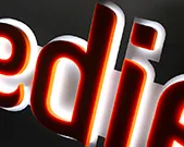 LED-Buchstaben dezent, edel ideal f&uuml;r einen starken Auftritt