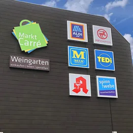 Einseitiger Leuchtkasten als Sonderform