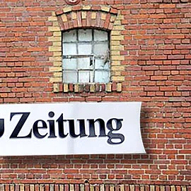 Schriftten aus Acryl auf Dibond butlerfinish