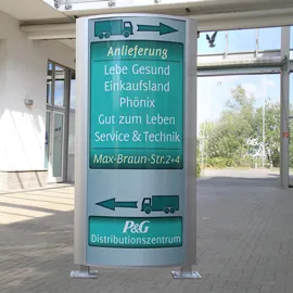 Stele LED beleuchtet zweiseitig